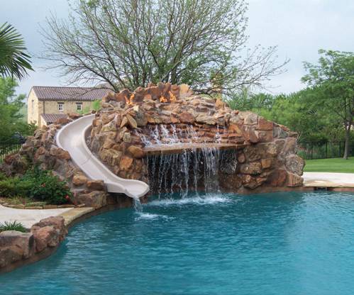 custom byos build your own slide for inground swimming pools