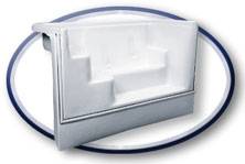 saratoga 6' wide swim-out swimming pool step