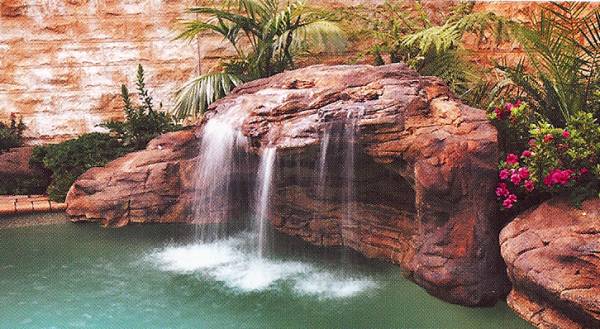 tahitian waterfall for in-ground swimming pools