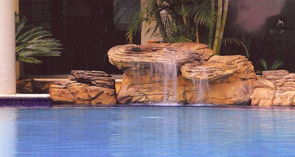 beach comber waterfall for in-ground swimming pools