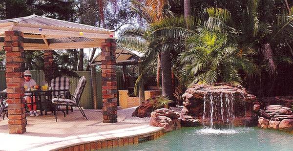 oasis waterfall for in-ground swimming pools