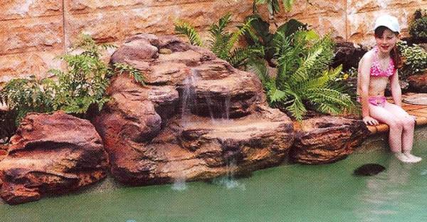 tropicana waterfall for in-ground swimming pools
