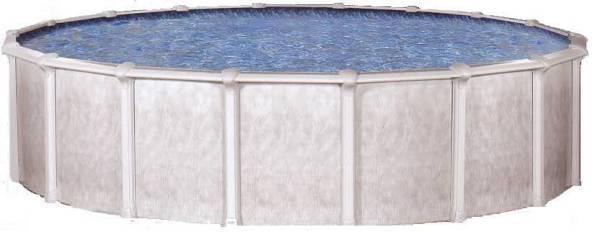 Navigator extruded aluminum pools are super strong and virtually maintenance free. Classic above ground pool design will compliment your backyard!